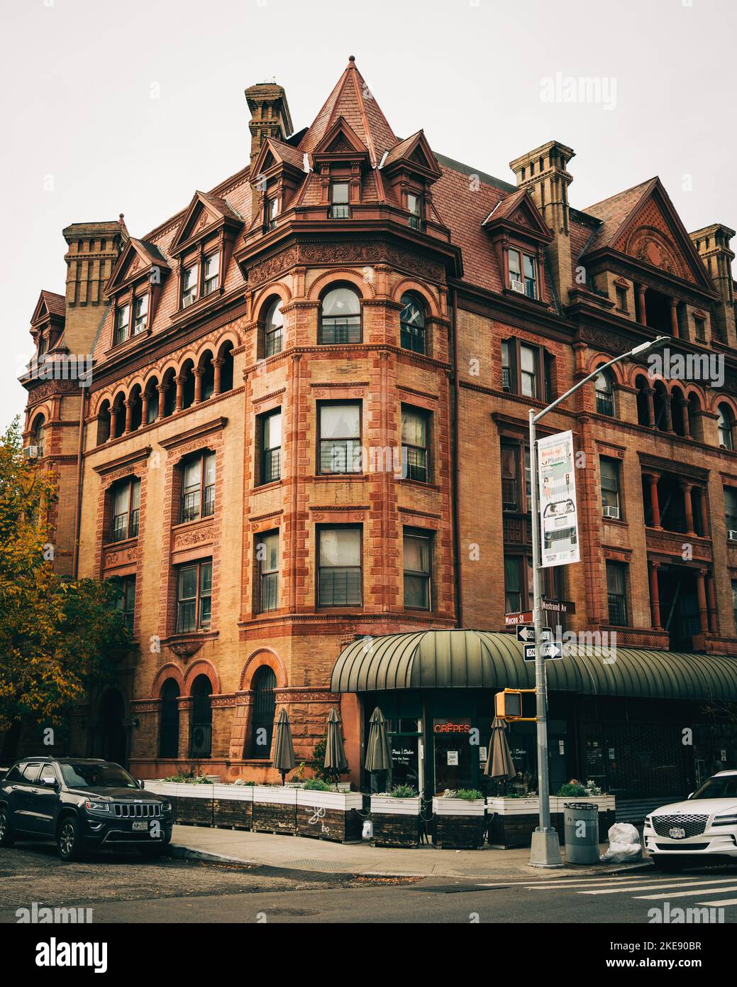 Architektur in Bedford-Stuyvesant, Brooklyn, New York Stockfoto