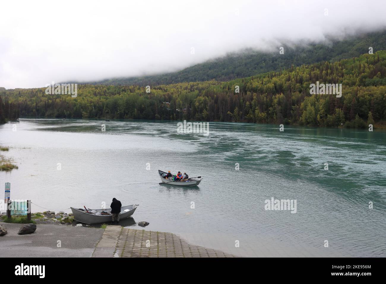 Cooper Landing in Alaska Stockfoto
