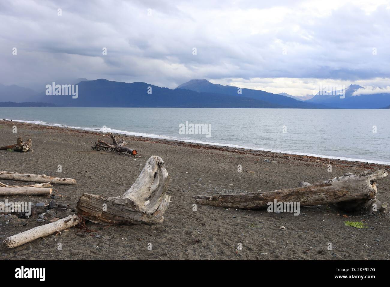 Blick von der Homer Spit Stockfoto