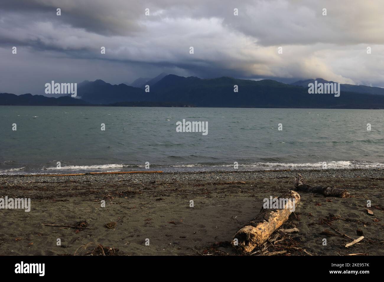 Blick von der Homer Spit Stockfoto