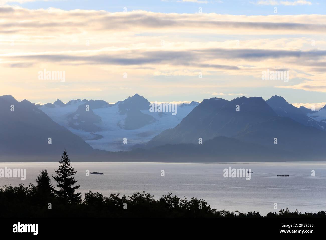Grewingk-Gletscher Stockfoto