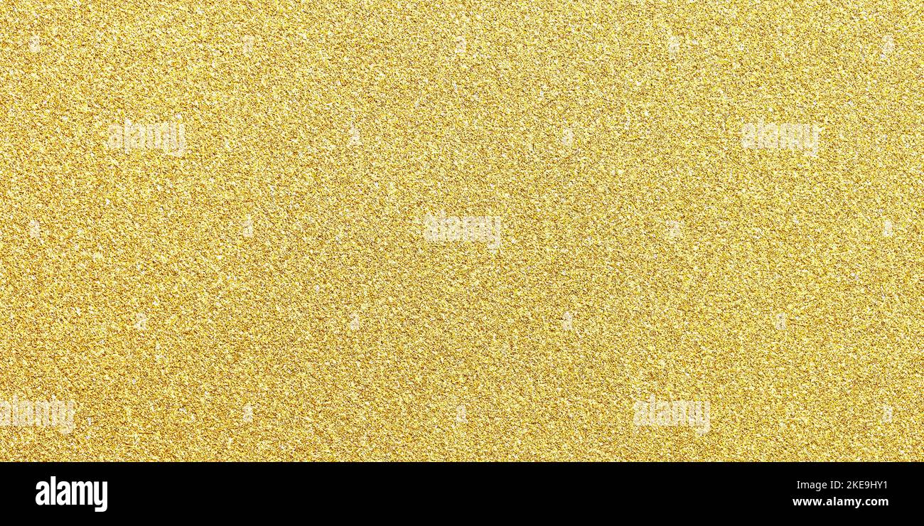 Neujahr Gold Farbe Glitter Papier abstrakt, natürliche Grunge Textur Hintergrund Stockfoto
