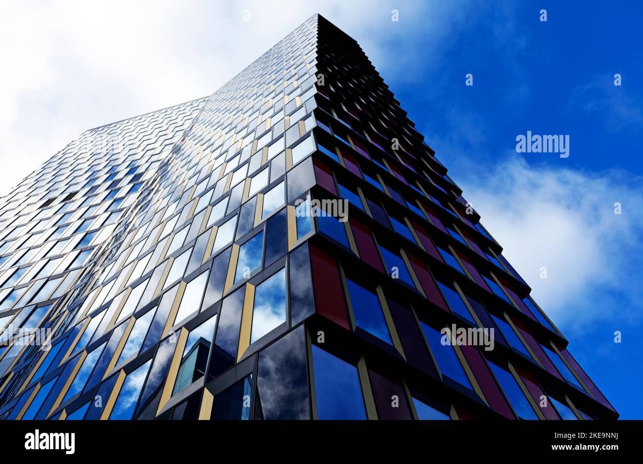 Stockholm, Schweden - 11. Oktober 2022: Ein Wolkenkratzer namens Sthlm 01 Stockfoto