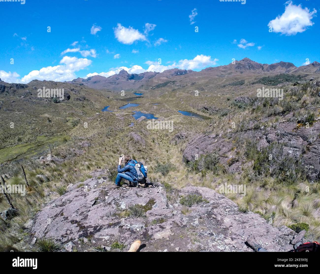 Cotopaxi ist ein aktiver Stratovulkan in den Anden, der sich in Latacuna in der Provinz Cotopaxi, etwa 50 Kilometer (31 Meilen) südlich von Quito und 31 Kilometer entfernt befindet Stockfoto