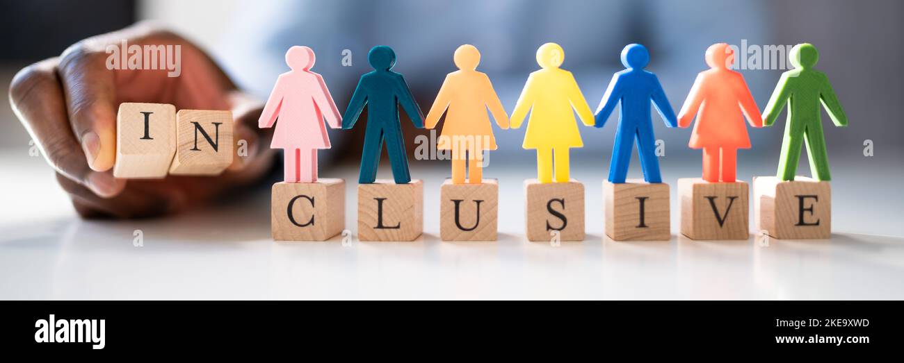 Inklusive Diversity LGBT-Farben. Vielfalt Und Einbeziehung Stockfoto