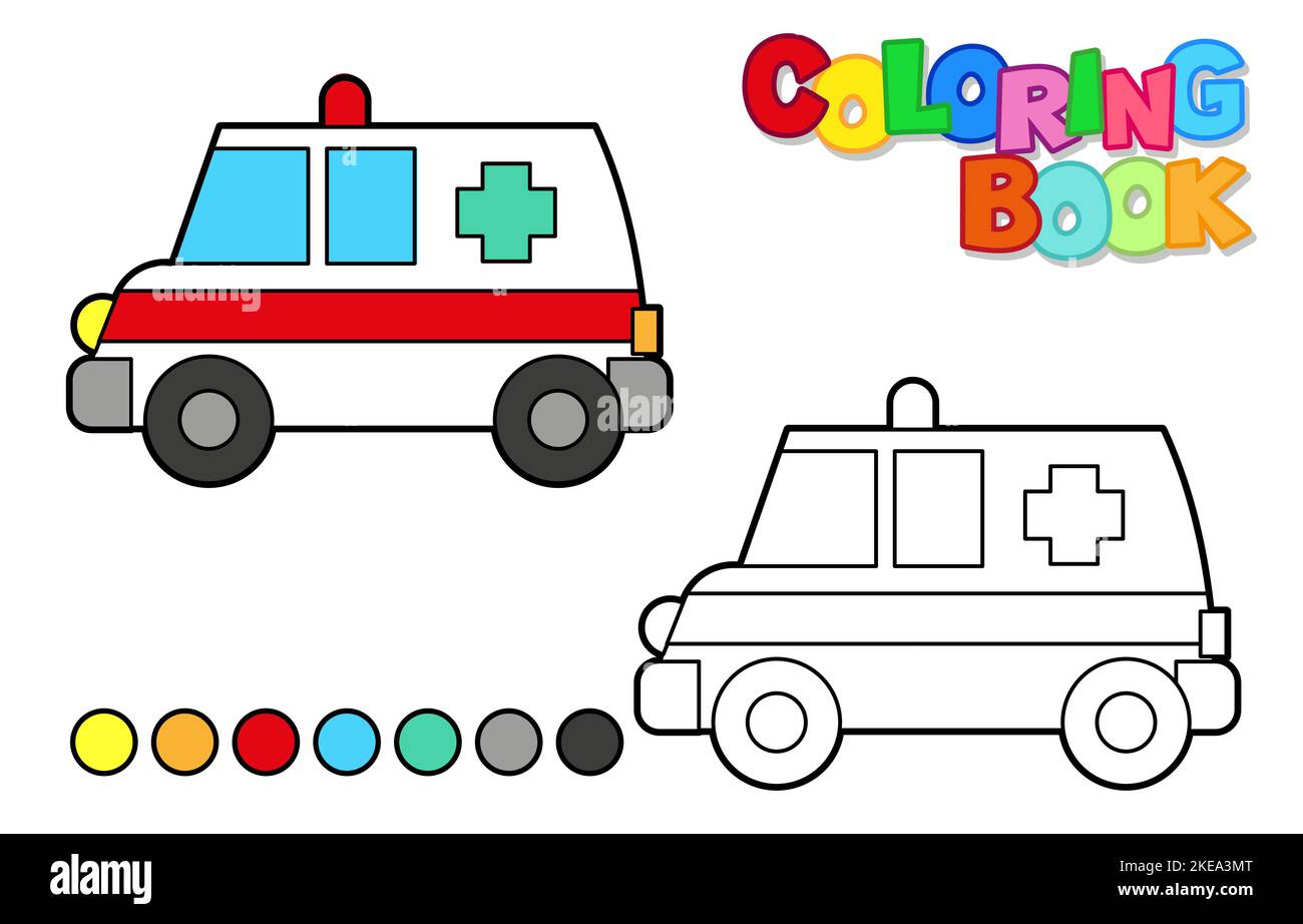Krankenwagen in Vektor dargestellt