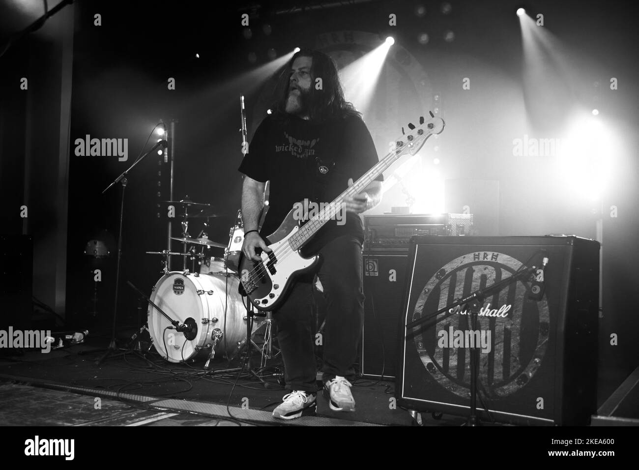 Cassidy Paris, Live-Aufführung mit Wicked Smile in Hard Rock Hell XV, November 2022, Fotos von John Lambeth. Stockfoto