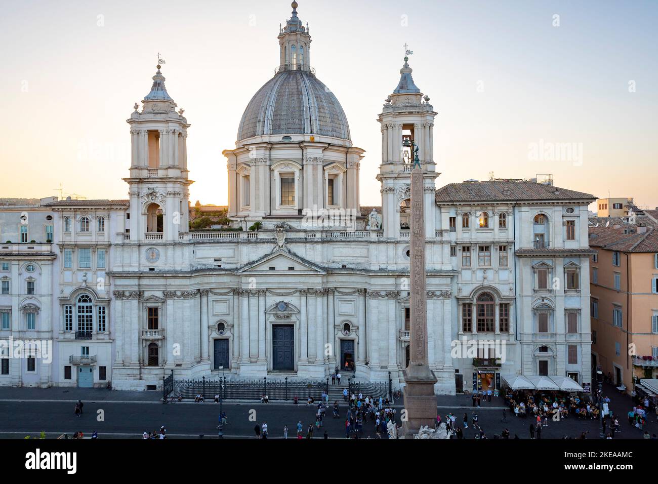 Kirche Sant'Agnese in Agone, Piazza Navona, Rom, Latium, Italien, Europa Stockfoto