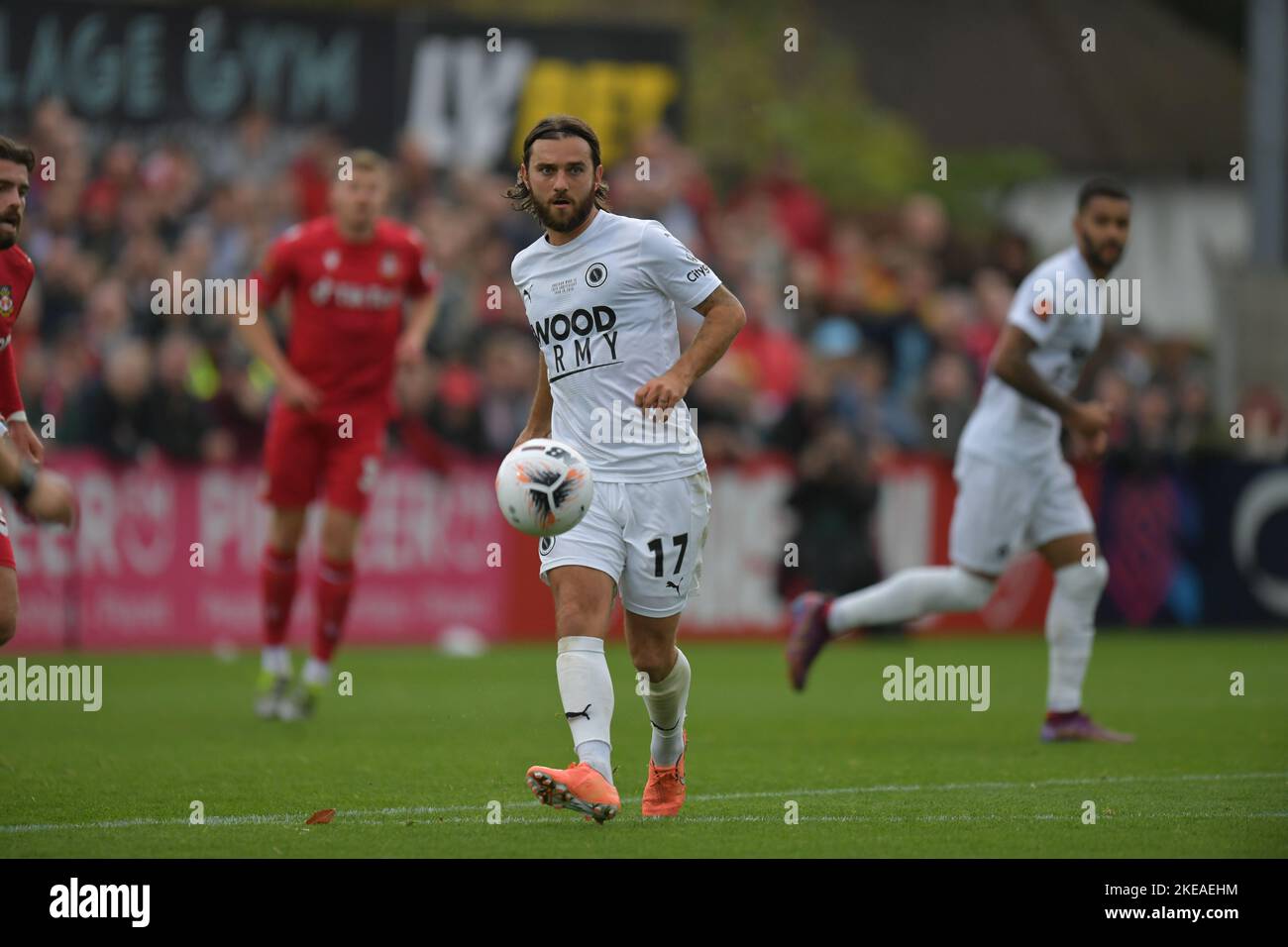 JACK PAYNE BOREHAM WOOD FC, Boreham Wood gegen Wrexham Stadium Meadow Park Vanarama National League 22.. Oktober 2022 Stockfoto