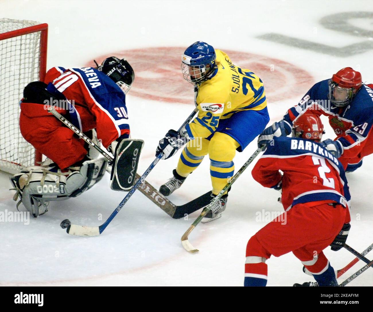 Eishockeyspiel zwischen Damkronorna (der schwedischen