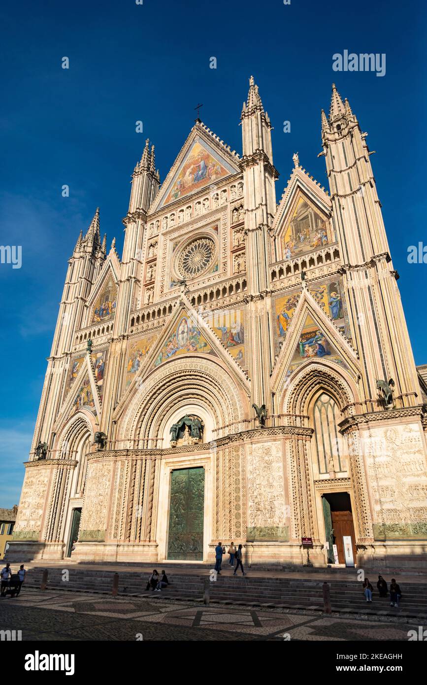 Die Kathedrale von Orvieto Duomo di Orvieto, Umbrien, Italien Stockfoto