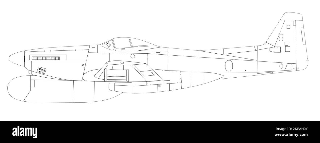 North American F-82g Twin Mustang Stockfoto