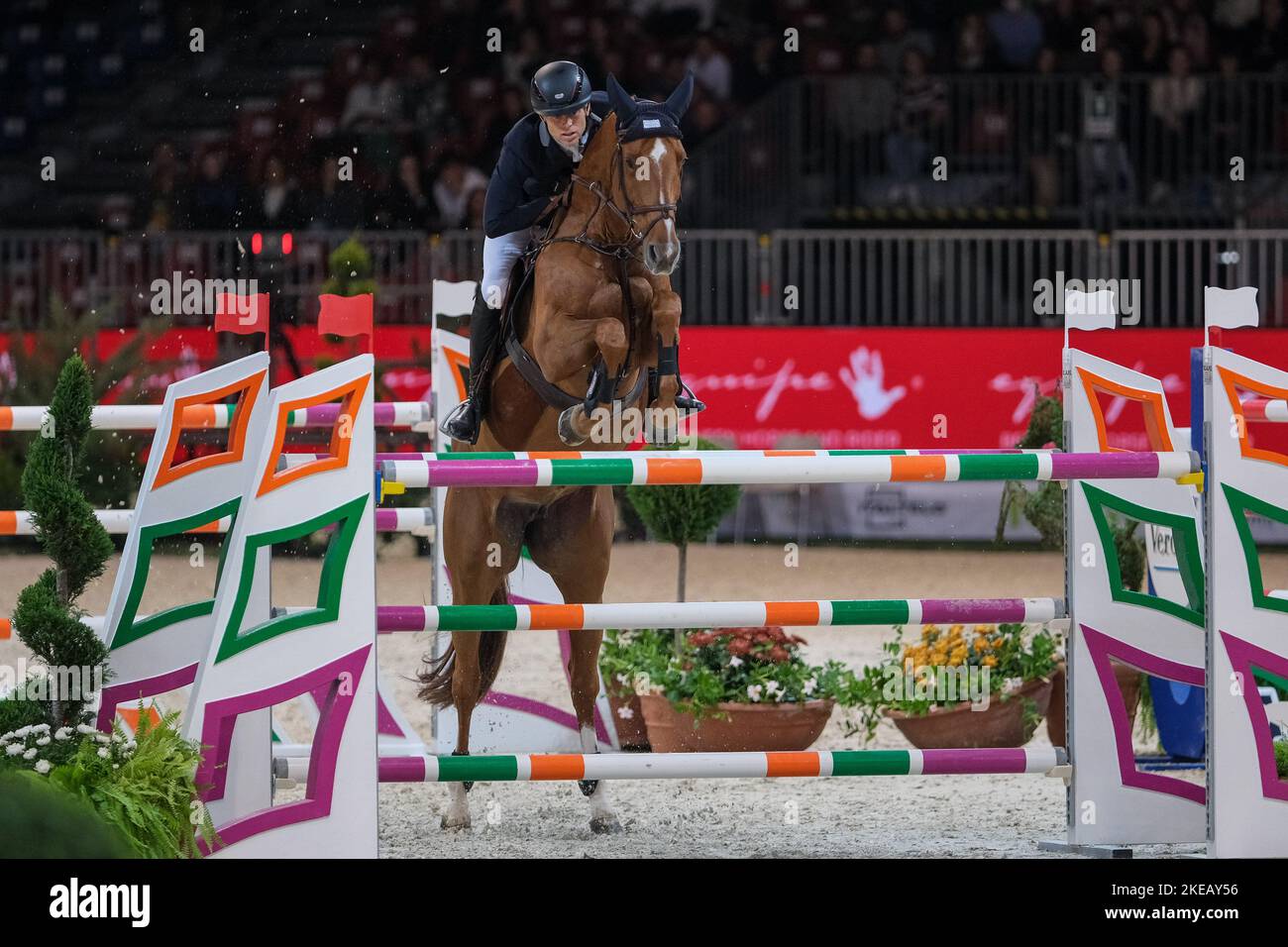 FEI Longines Jumping World Cup 2022 – Fiera Cavalli 2022 6.. November 2022, Pala Volkswagen, Verona, Italien Stockfoto