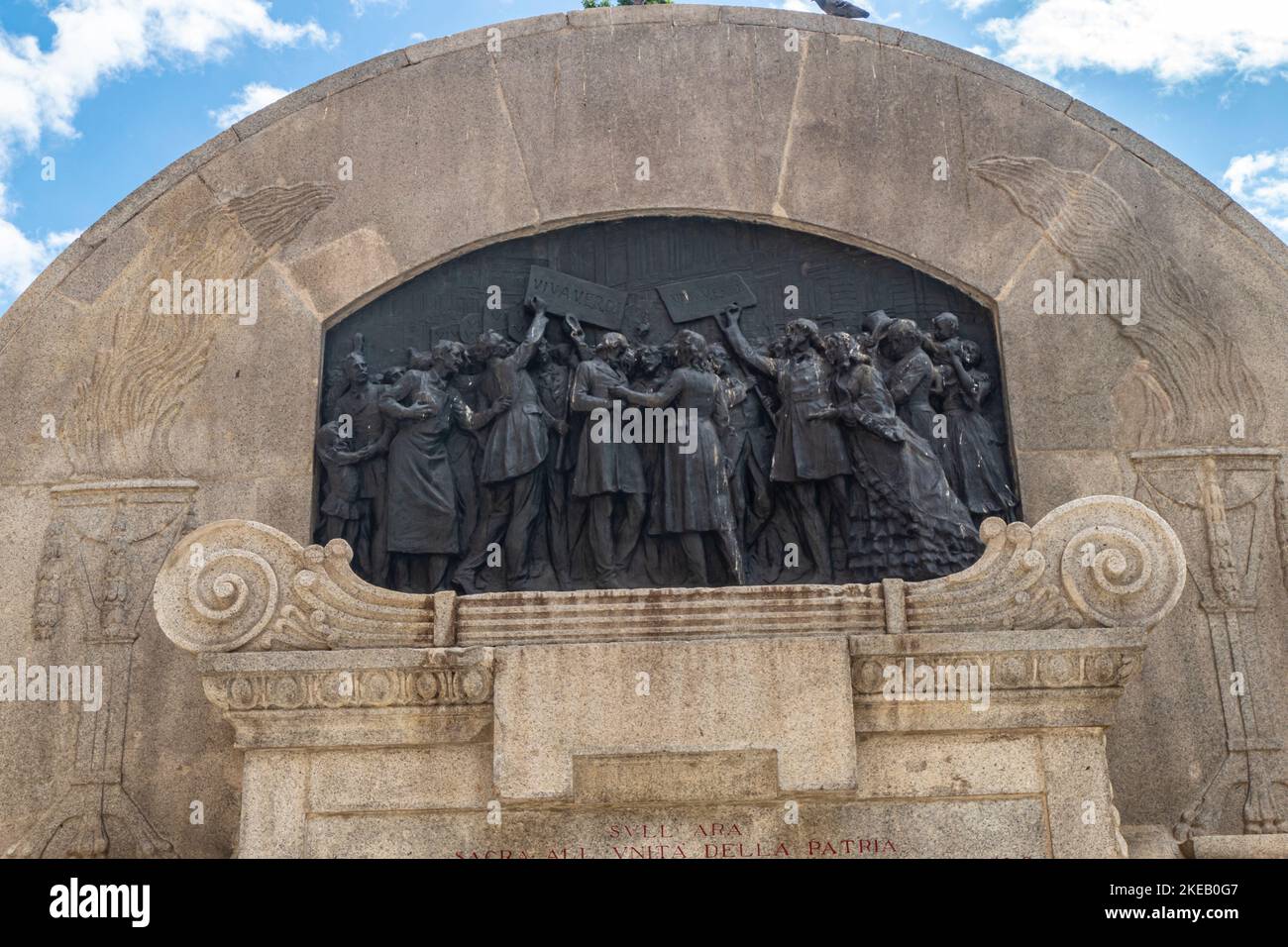 Das Denkmal von Giuseppe Verdi in Parma Stockfoto