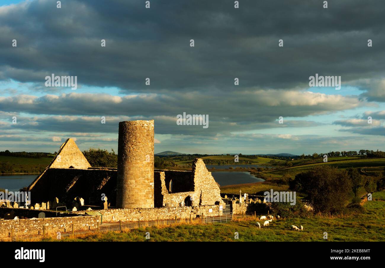 Drumlane Abbey Stockfoto