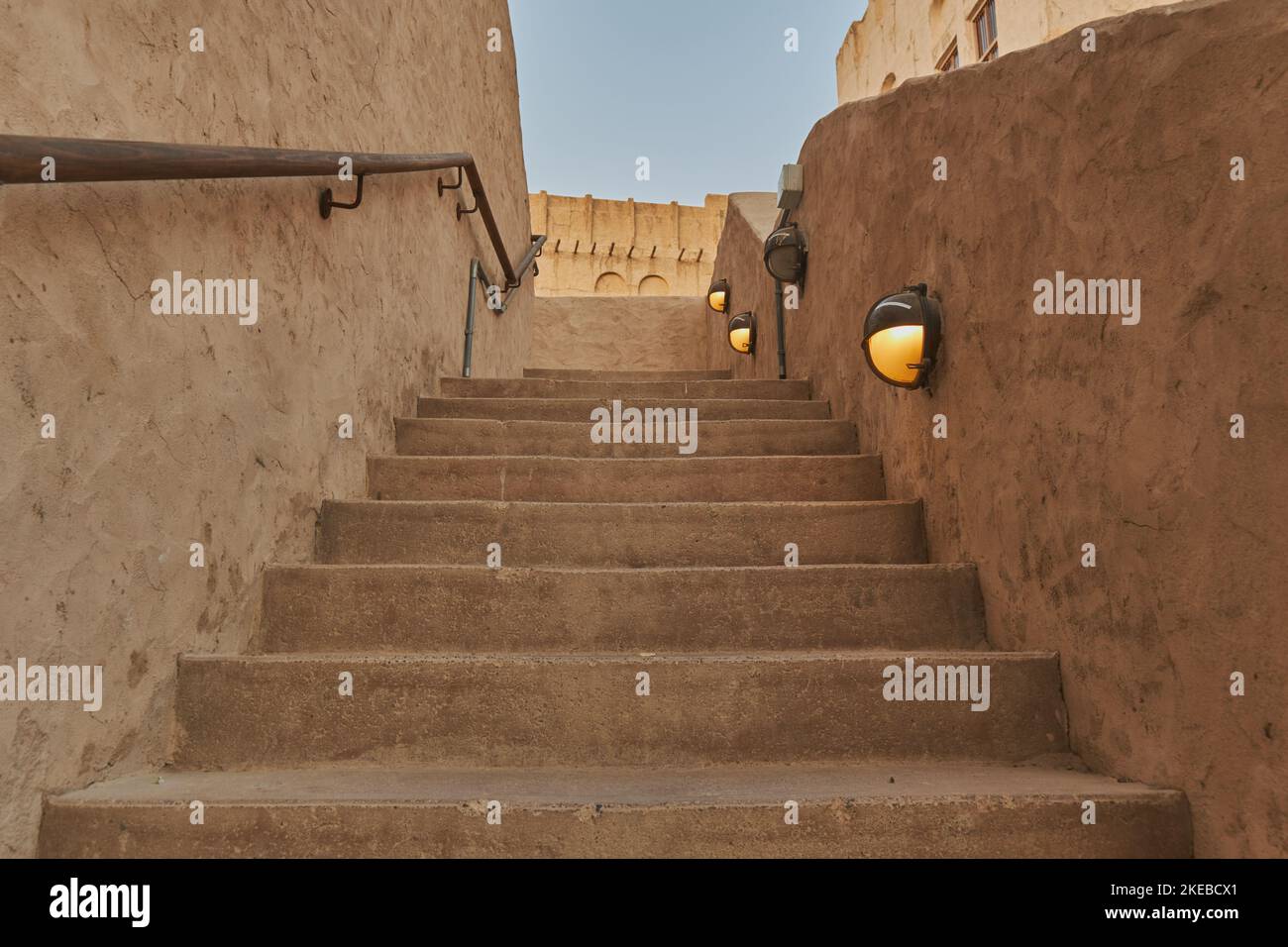 ld Heritage Staircase in Al Seef Dubai, VAE Stockfoto