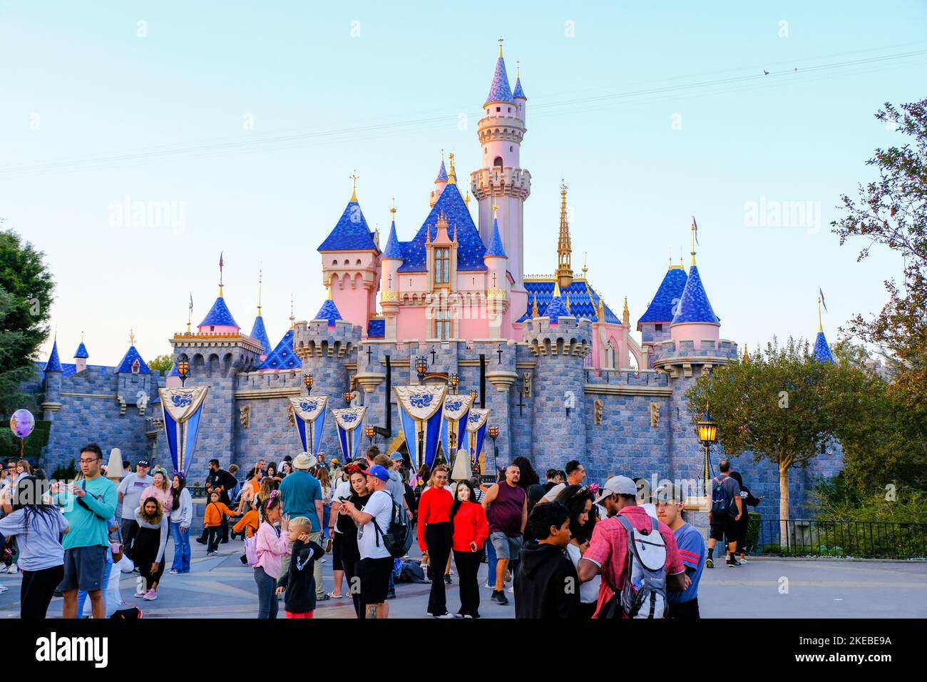 Dornröschenschloß in Disneyland in Anaheim, Orange County, Kalifornien, USA Stockfoto