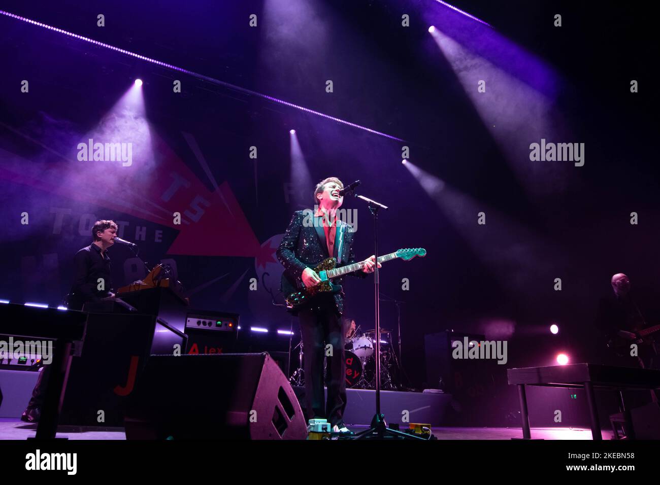 Fotografien von Franz Ferdinand, der am 10.. November 2022 im OVO Hydro in Glasgow auftrat Stockfoto