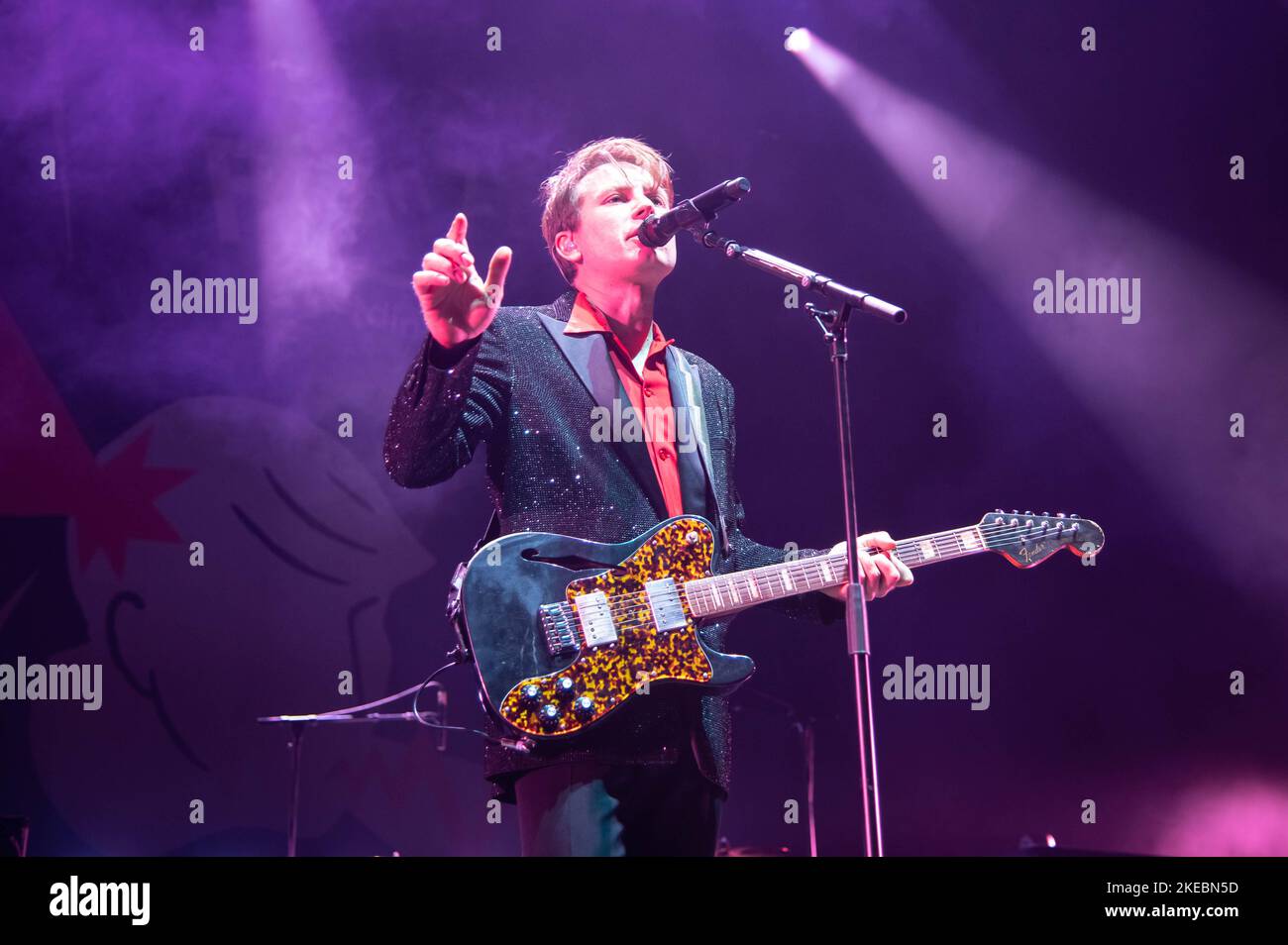 Fotografien von Franz Ferdinand, der am 10.. November 2022 im OVO Hydro in Glasgow auftrat Stockfoto