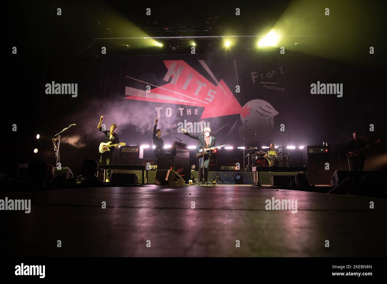 Fotografien von Franz Ferdinand, der am 10.. November 2022 im OVO Hydro in Glasgow auftrat Stockfoto