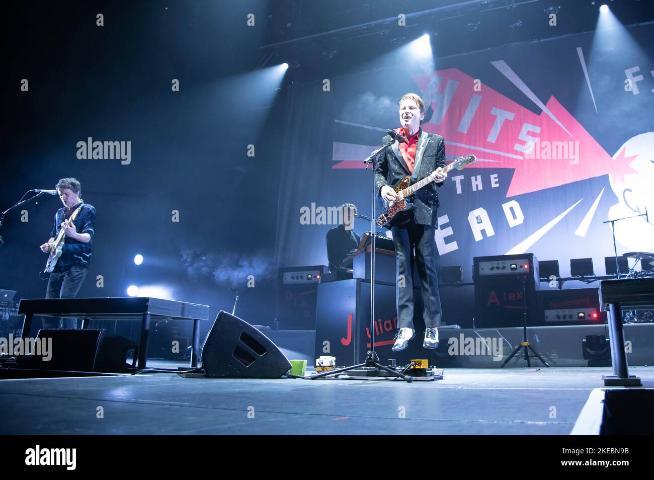 Fotografien von Franz Ferdinand, der am 10.. November 2022 im OVO Hydro in Glasgow auftrat Stockfoto