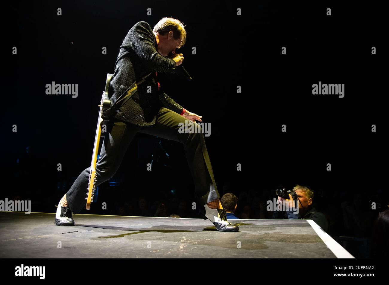 Fotografien von Franz Ferdinand, der am 10.. November 2022 im OVO Hydro in Glasgow auftrat Stockfoto