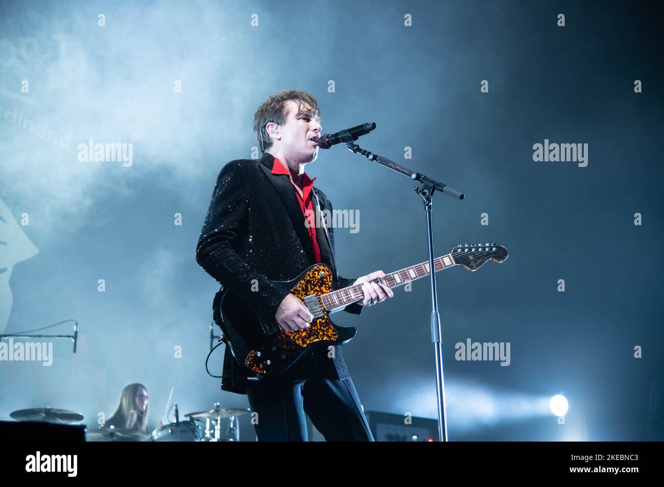 Fotografien von Franz Ferdinand, der am 10.. November 2022 im OVO Hydro in Glasgow auftrat Stockfoto