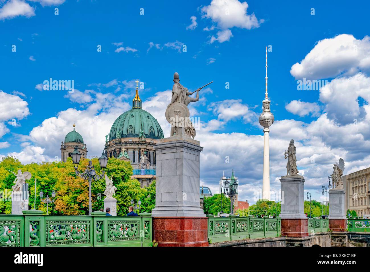 Berliner Dom und Fernsehturm, Berlin, Hauptstadt, Deutschland, Europa Stockfoto