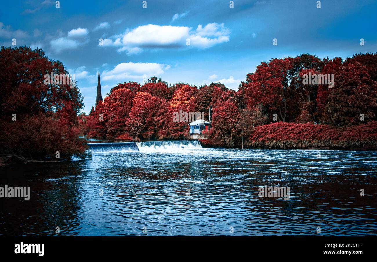 Herbst-See Stockfoto