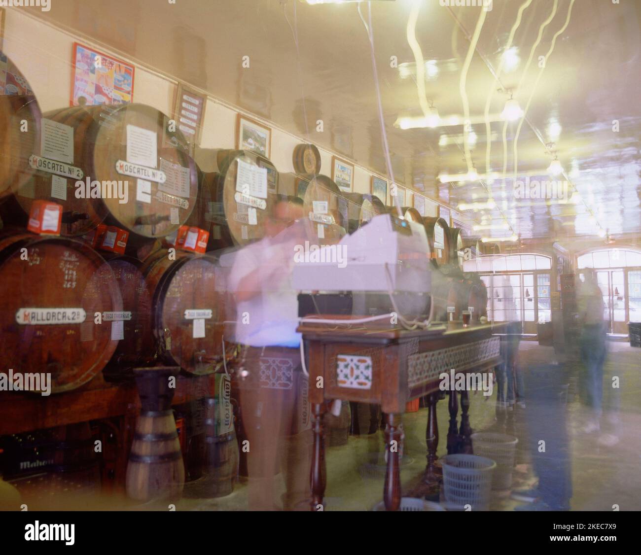 TABERNA ANTIGUA CASA DE GUARDIA. Lage: INNENBEREICH. Malaga. SPANIEN. Stockfoto