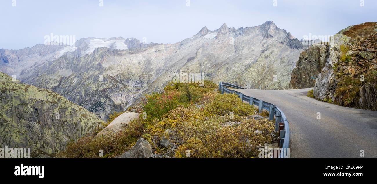 Panoramastraße Oberaar Stockfoto