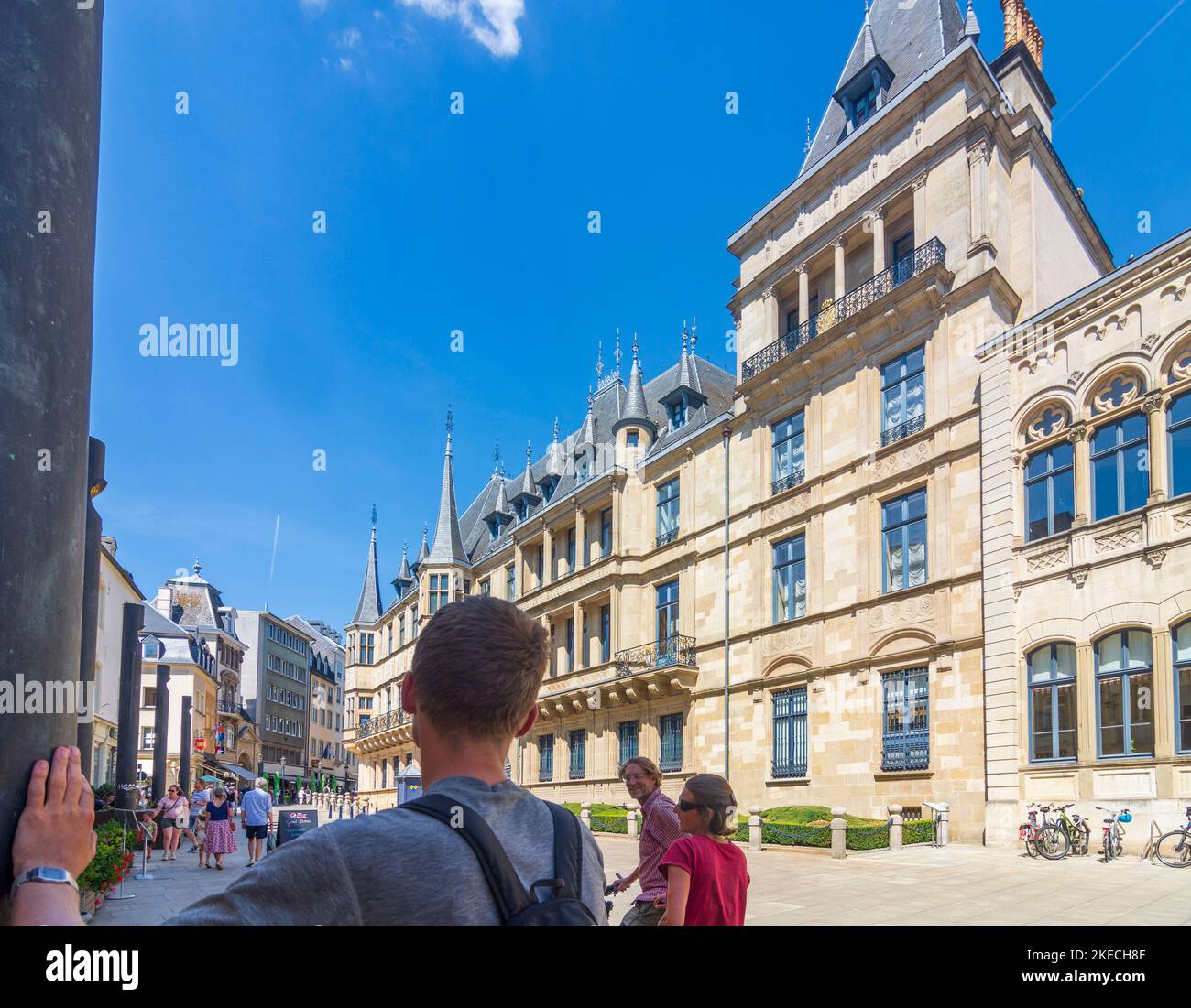 Luxemburg-Stadt (Lëtzebuerg / Luxemburg), Großherzoglicher Palast in der Altstadt, Luxemburg Stockfoto