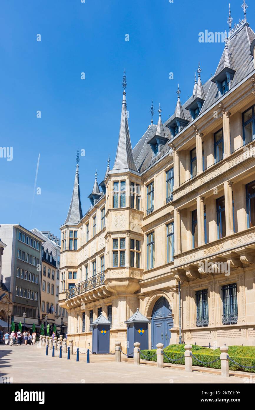 Luxemburg-Stadt (Lëtzebuerg / Luxemburg), Großherzoglicher Palast in der Altstadt, Luxemburg Stockfoto