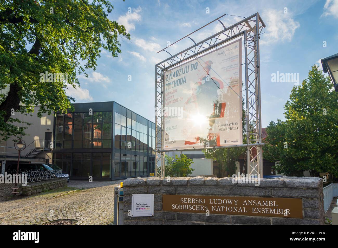 Bautzen, Haus des Sorbischen Nationalensembles in Oberlausitz, Oberlausitz, Sachsen, Sachsen, Deutschland Stockfoto