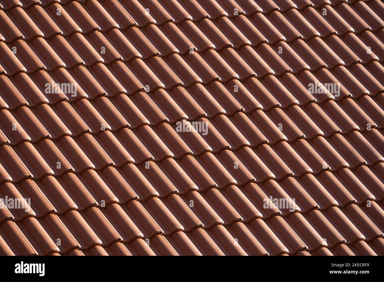 Deutschland, Bayern, Einfamilienhaus, Dachziegel, von oben, Formatfüllung, Textur Stockfoto