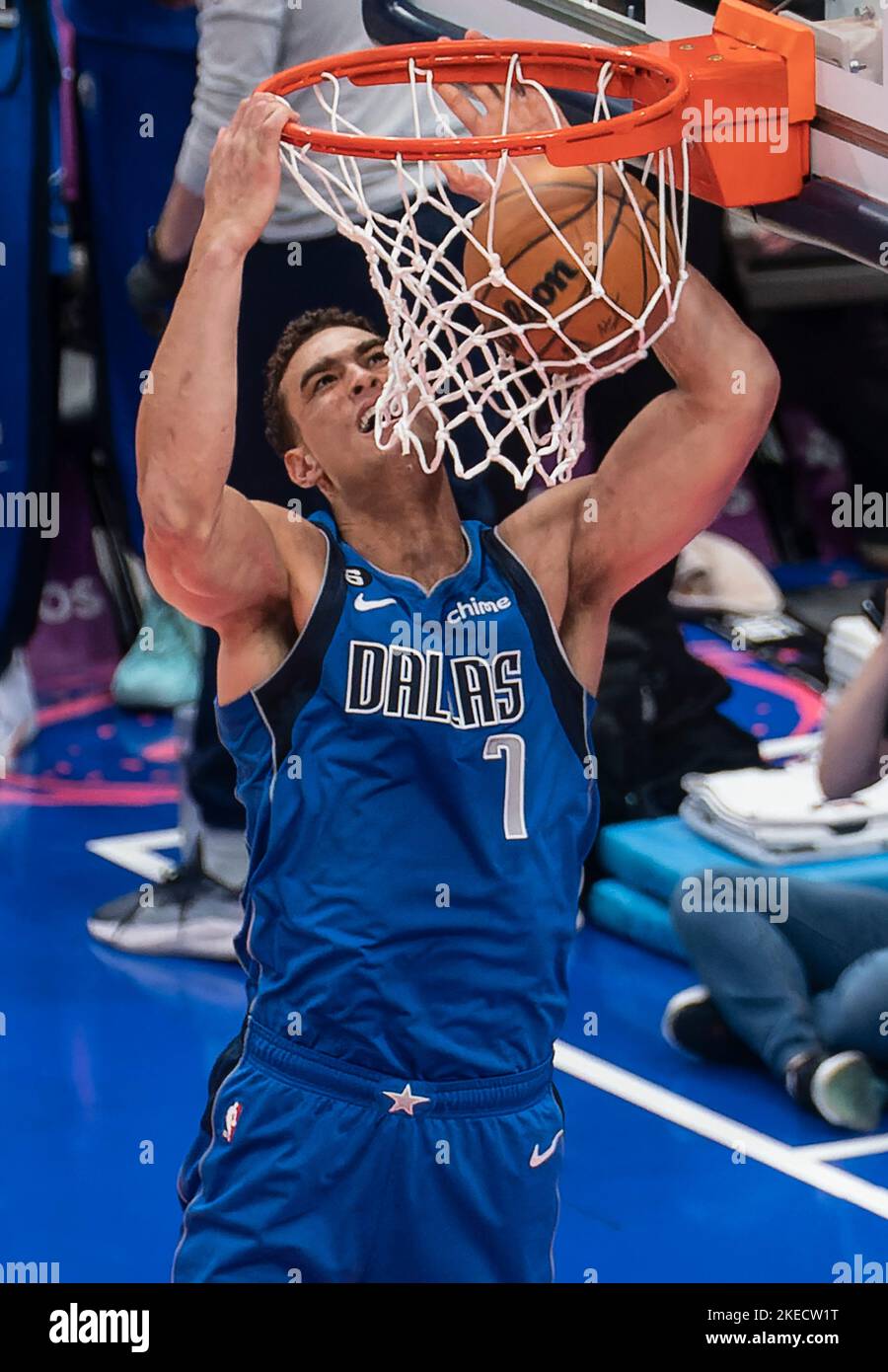 NBA-Basketballspiel zwischen den Washington Wizards und den Dallas Mavericks Stockfoto