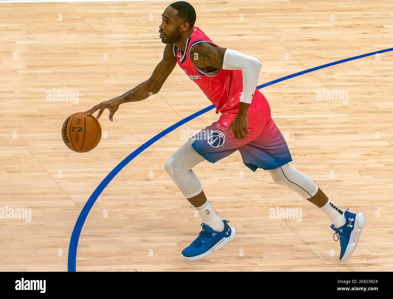 NBA-Basketballspiel zwischen den Washington Wizards und den Dallas Mavericks Stockfoto