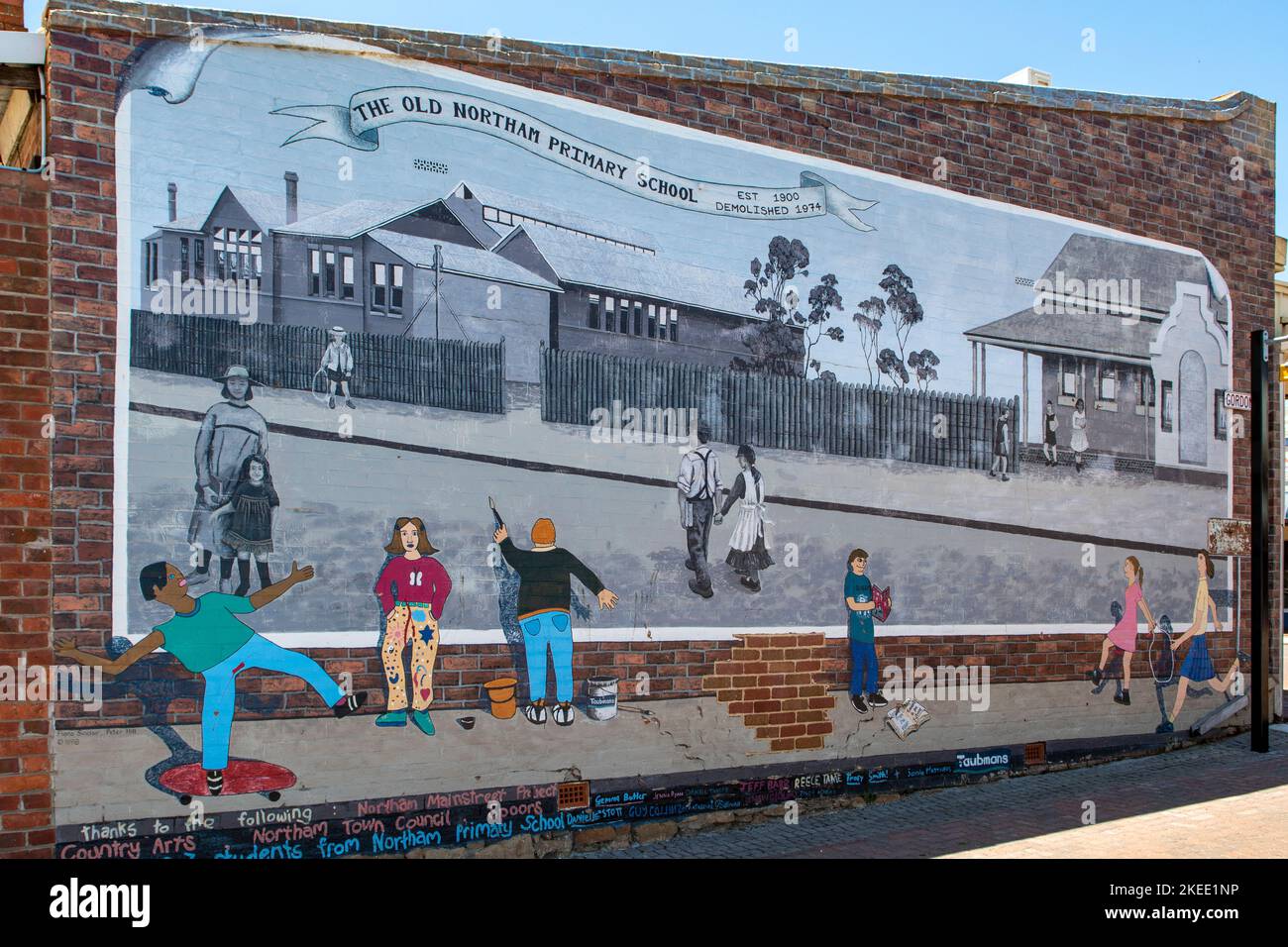 Street Art, Northam, WA, Australien Stockfoto