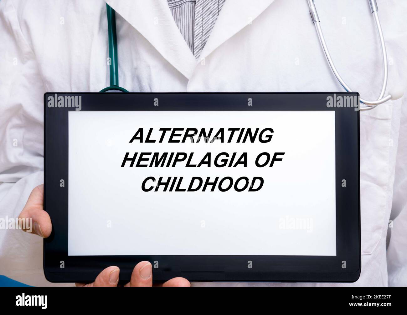 Alternierende Hemiplegie der Kindheit, konzeptuelles Bild Stockfoto