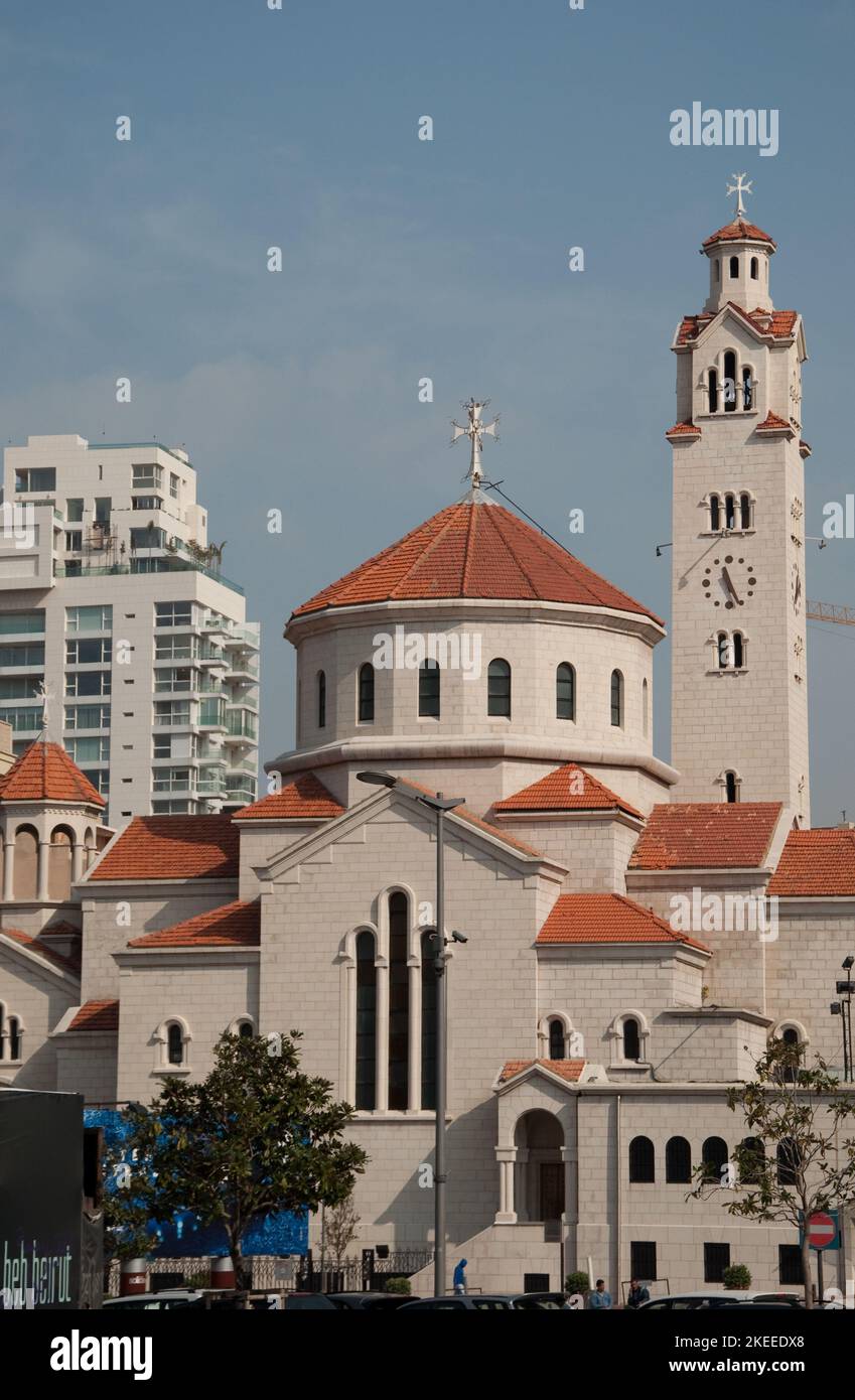 Kathedrale des heiligen Elias und des heiligen Gregor des Erleuchters (armenisch-katholische Kirche), Beirut, Libanon, Naher Osten Stockfoto