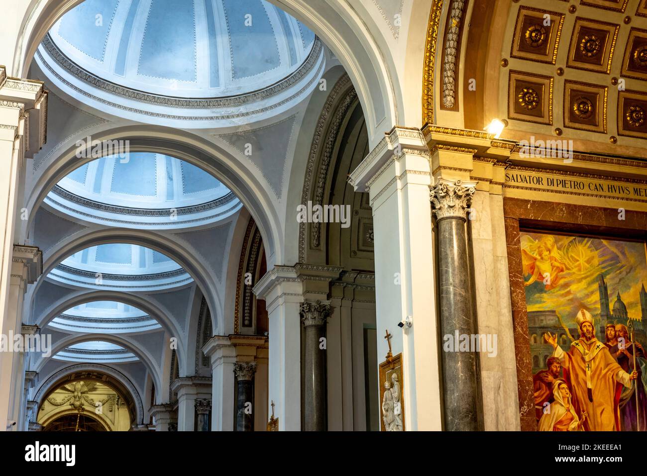 Das Innere der Kathedrale von Palermo, Palermo, Sizilien, Italien. Stockfoto