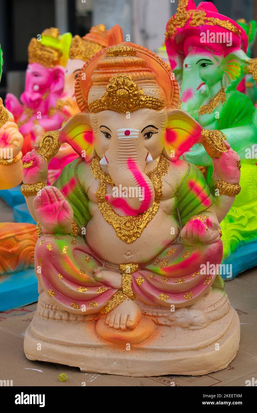 ganesh-Idol für den Verkauf auf der Straße Stockfoto