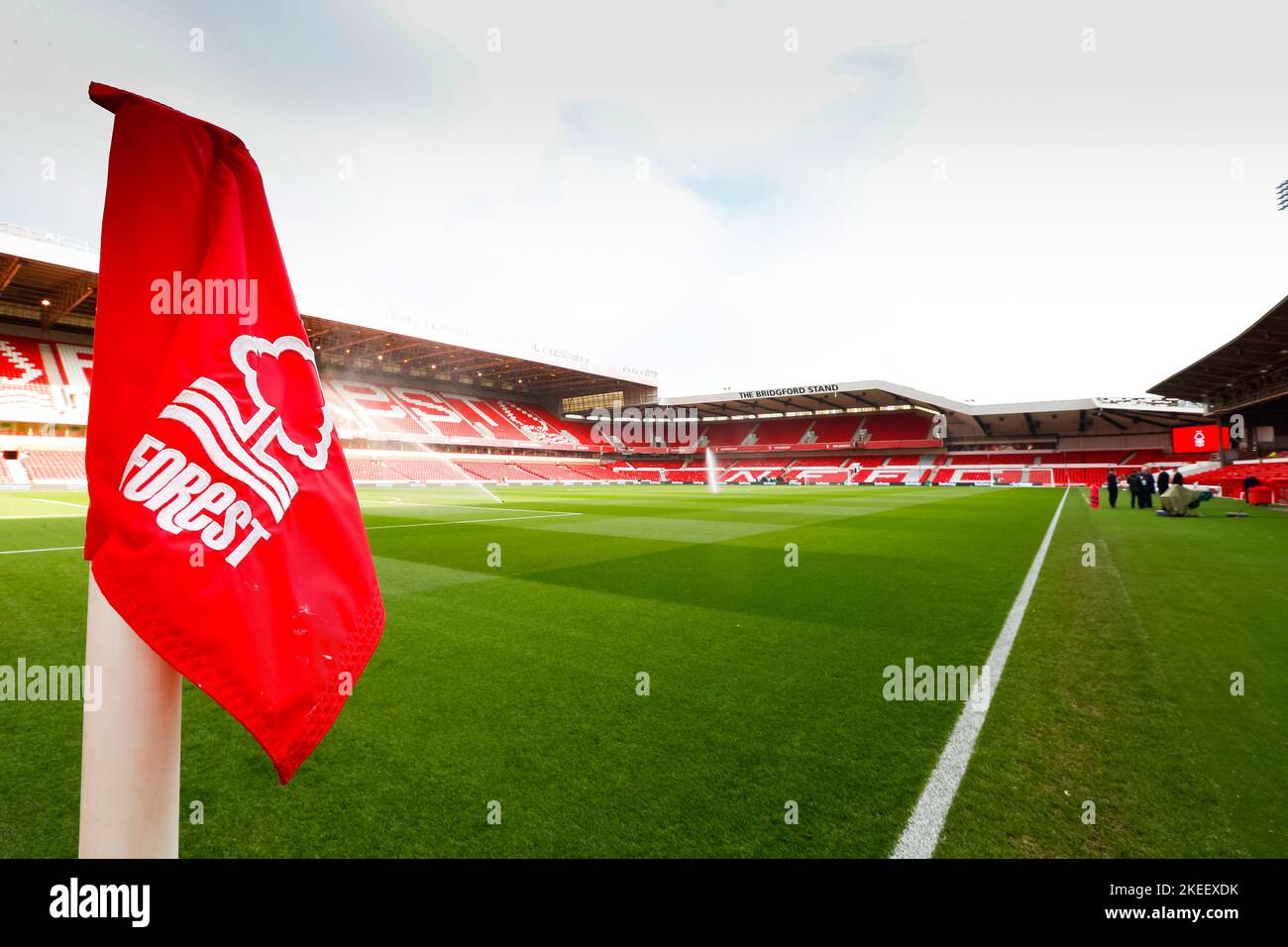 12.. November 2022; The City Ground, Nottingham, Nottinghamshire, England; Premier League Football, Nottingham Forest gegen Crystal Palace; Eine allgemeine Ansicht des City Ground vor dem Anpfiff Stockfoto