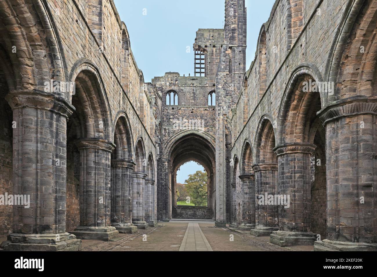 Kirkstall Abbey (Ruin), Leeds, Yorkshire, England, Vereinigtes Königreich Stockfoto