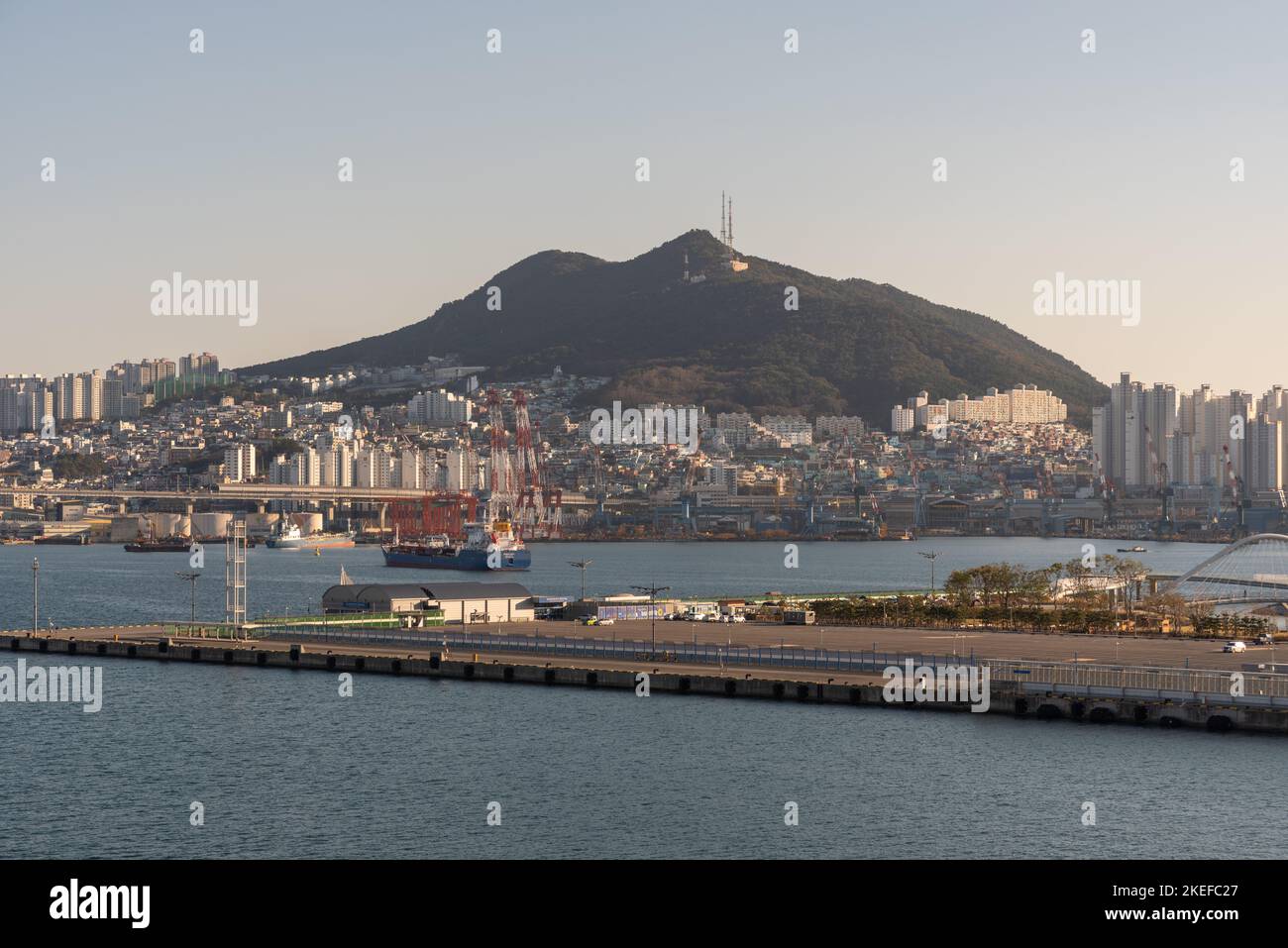 Hafen von Busan größter Hafen in Südkorea am 19. Oktober 2022 Stockfoto
