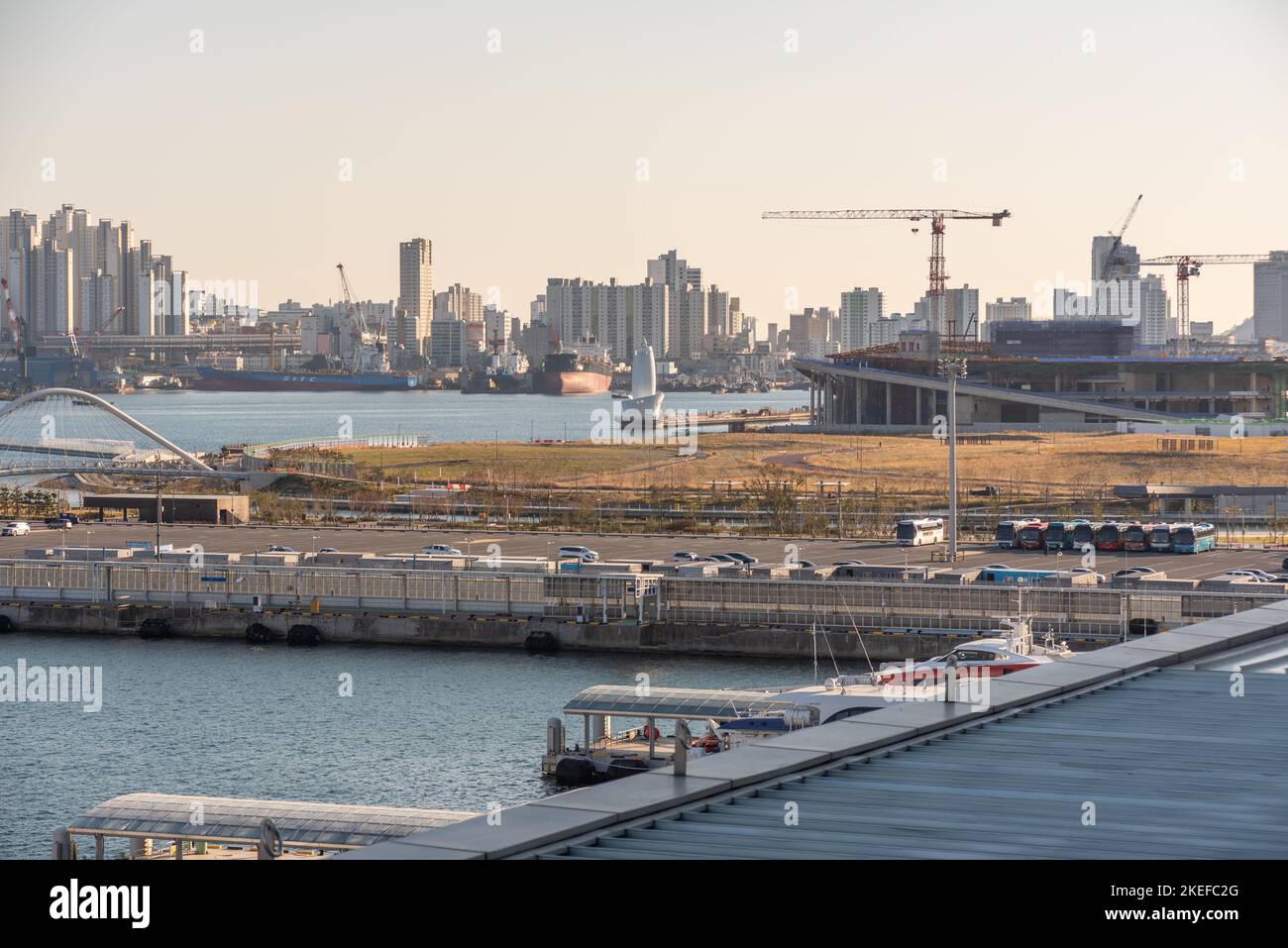 Hafen von Busan größter Hafen in Südkorea am 19. Oktober 2022 Stockfoto