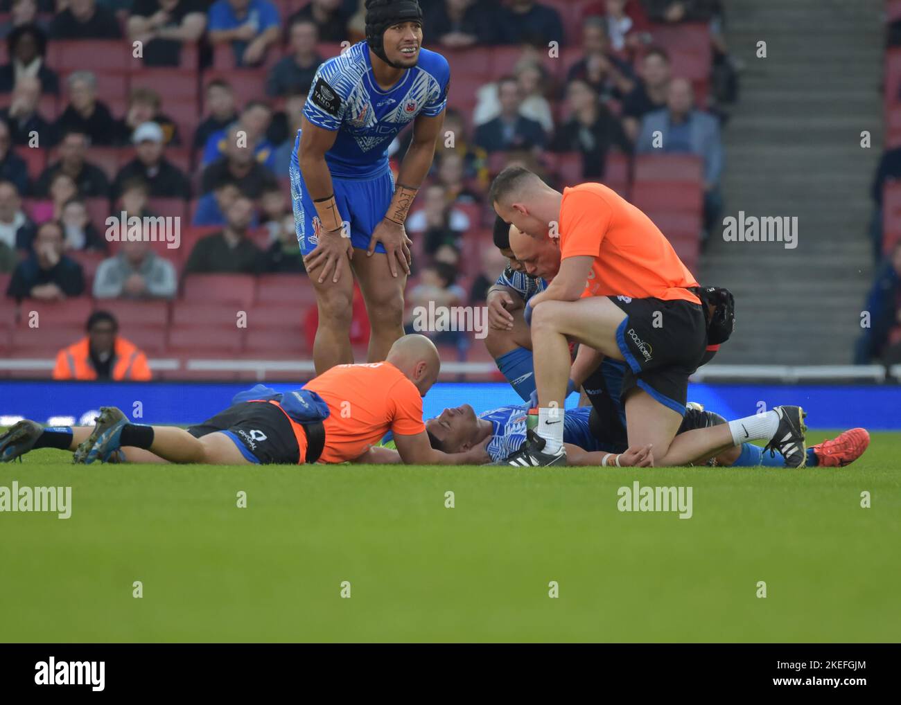 London, Großbritannien. 12.. November 2022. Rugby League World Cup 2021 Halbfinale zwischen England und Samoa in den Emiraten, Arsenal, London, Großbritannien am 12 2022. November (Foto von Craig Cresswell/Alamy Live News) Stockfoto