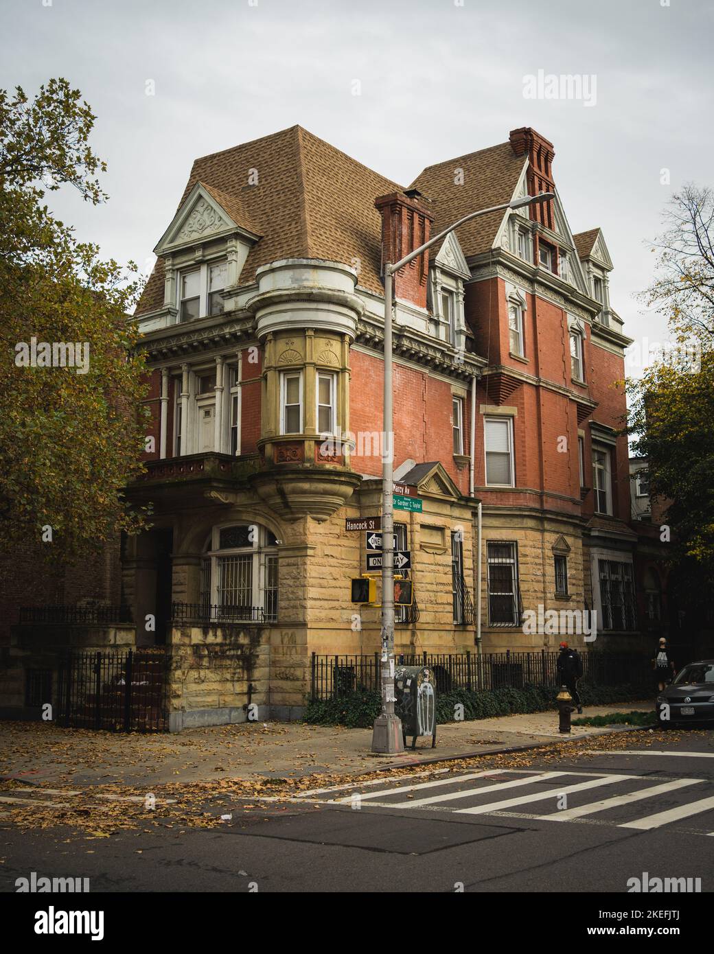 Wunderschöne Architektur in Bedford-Stuyvesant, Brooklyn, New York Stockfoto