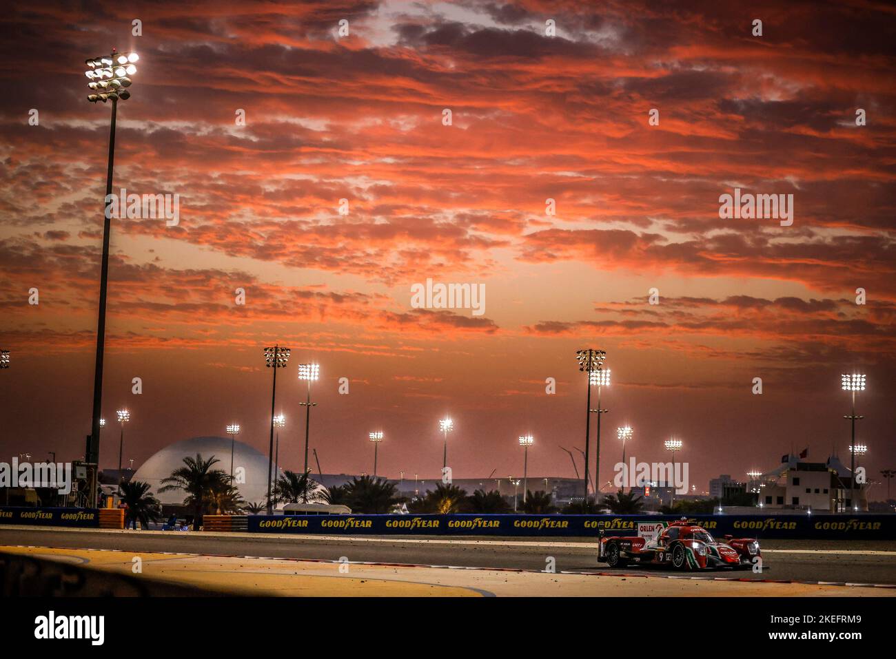 09 KUBICA Robert (pol), DELETRAZ Louis (SWI), COLOMBO Lorenzo (ita), Prema Orlen Team, Orca 07 - Gibson, Aktion während der 8 Stunden von Bahrain 2022, 6. Runde der FIA-Langstrecken-Weltmeisterschaft 2022 auf dem Bahrain International Circuit vom 9. Bis 12. November 2022 in Sakhir, Bahrain – Foto DPPI Stockfoto