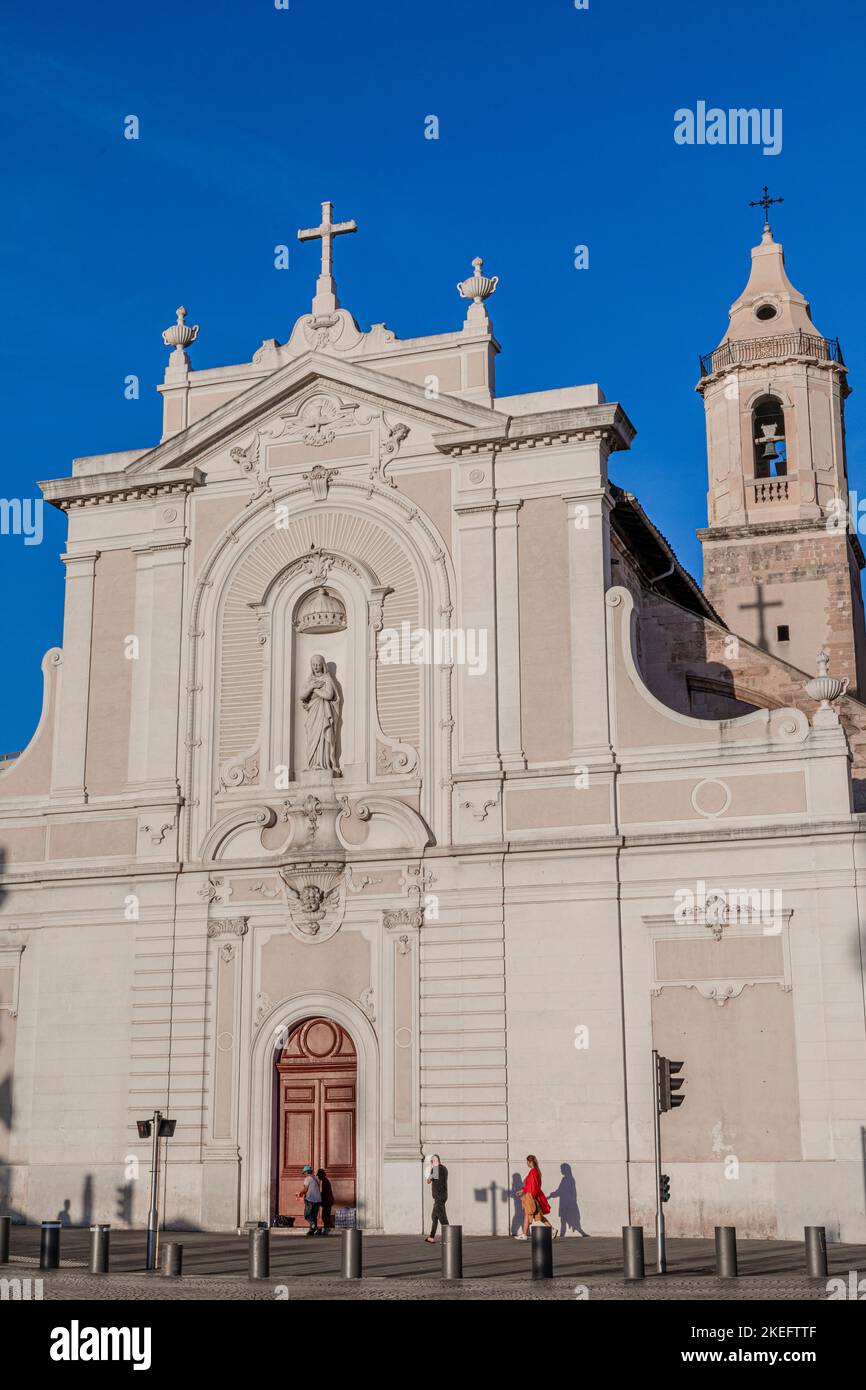 Die Fassade der Eglise Saint-Ferreol les Augustins, Marseille, Provence-Alpes-Cote d'Azur, Frankreich, Westeuropa Stockfoto